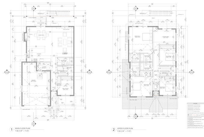 redraw floorplans from sketch or pdf to a dwg technical file